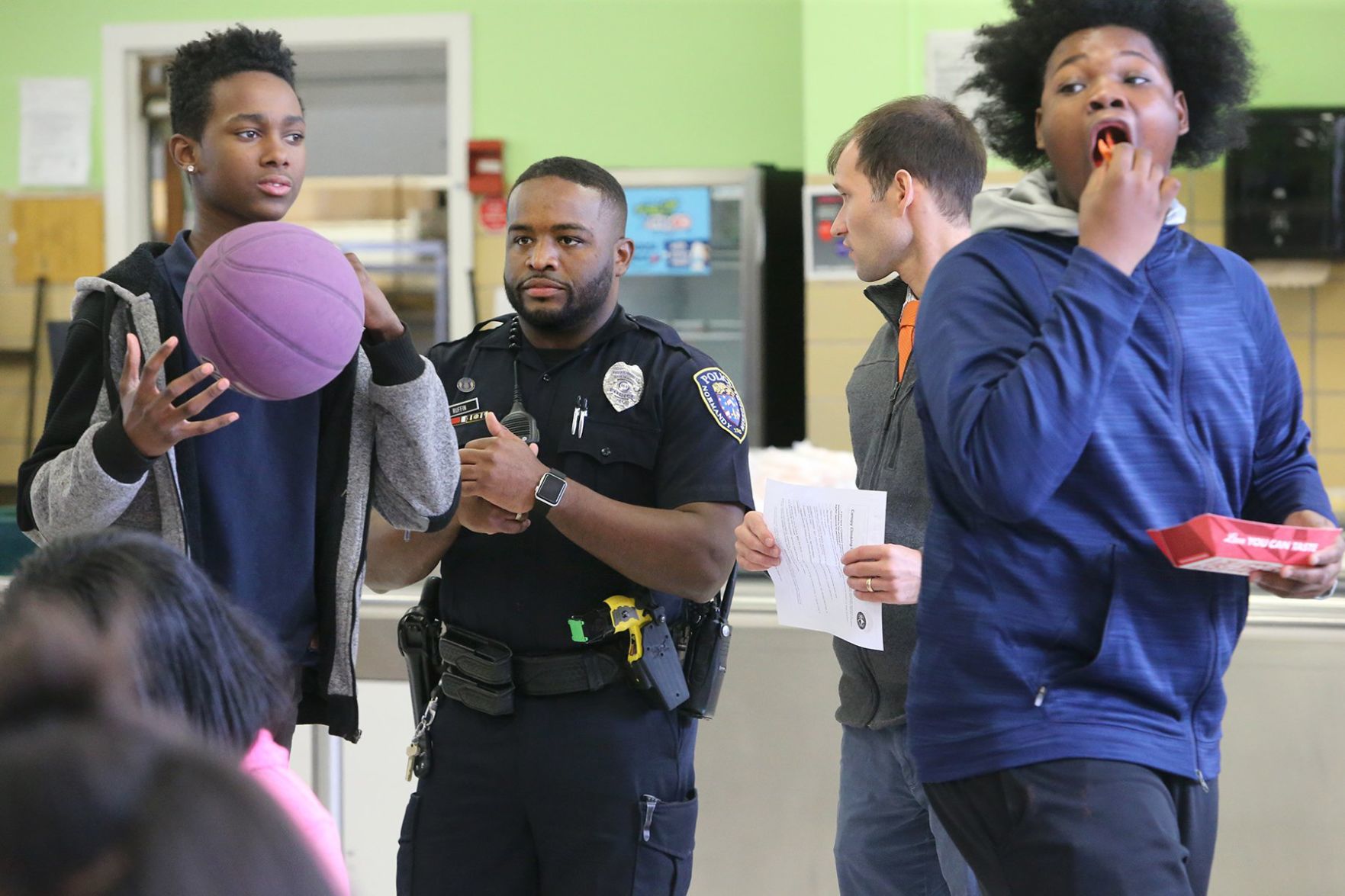 Normandy school resource officer back to his roots